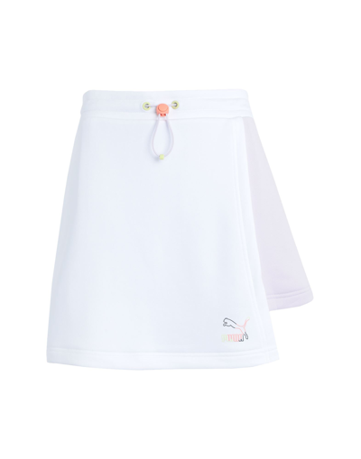 Shop Puma Mis Skirt Woman Mini Skirt White Size Xl Polyester