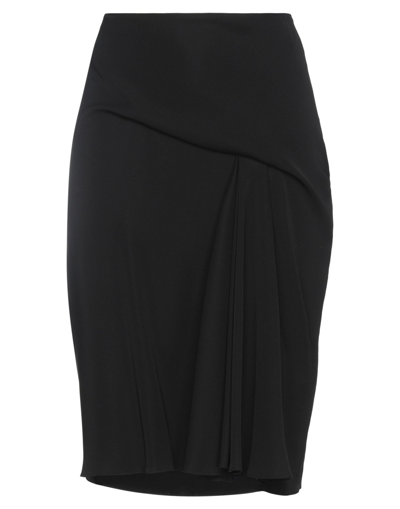 Shop Versace Woman Midi Skirt Black Size 8 Polyester