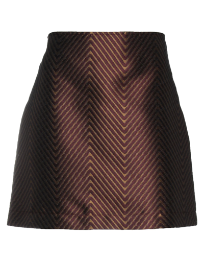 Shop Momoní Woman Mini Skirt Deep Purple Size 2 Polyester