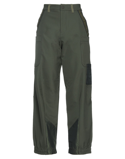 Shop High Woman Pants Military Green Size 2 Nylon, Elastane, Polyester