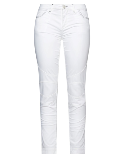 Shop Elisa Cavaletti By Daniela Dallavalle Woman Pants White Size 28 Cotton, Elastane