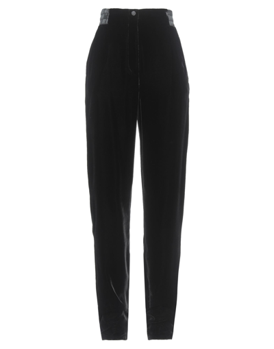 Shop Giorgio Armani Woman Pants Black Size 4 Viscose, Silk, Polyester