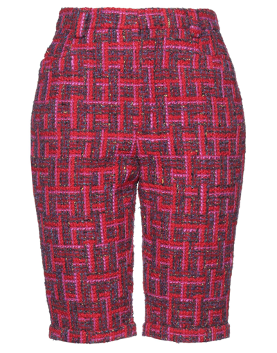 Shop Saint Laurent Woman Shorts & Bermuda Shorts Fuchsia Size 4 Wool, Viscose, Polyamide, Silk, Mohair Wo In Pink
