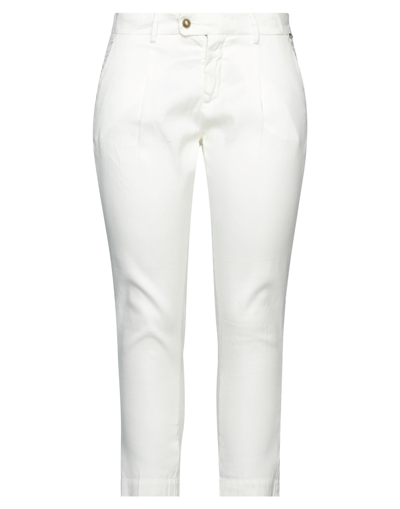 Shop Roy Rogers Roÿ Roger's Woman Pants Ivory Size 31 Linen, Cotton, Elastane In White