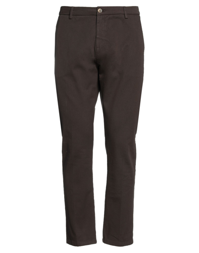 Shop S.b. Concept S. B. Concept Man Pants Cocoa Size 31 Cotton, Elastane In Brown