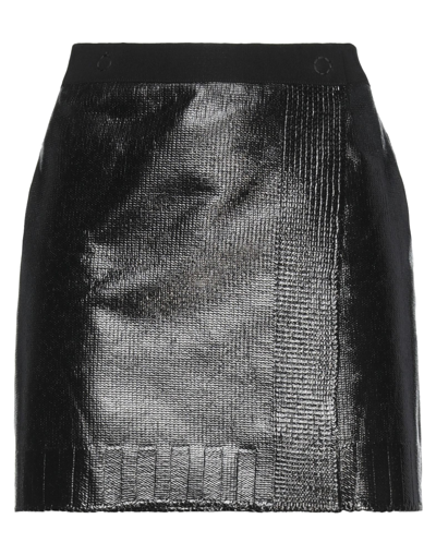 Shop Aviu Aviù Woman Midi Skirt Black Size 6 Cotton, Acrylic, Polyamide, Mohair Wool