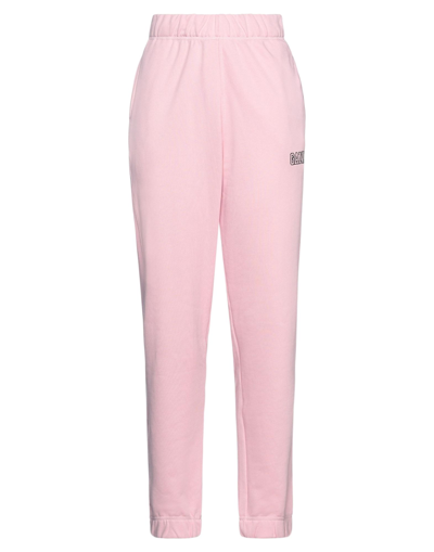 Shop Ganni Woman Pants Pink Size L Organic Cotton, Polyester