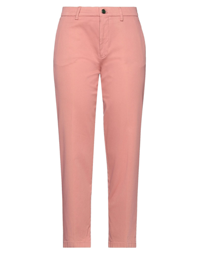 Shop Berwich Woman Pants Salmon Pink Size 2 Polyester, Elastane
