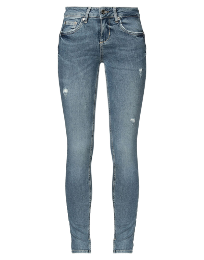 Shop Liu •jo Woman Jeans Blue Size 27w-30l Cotton, Elastomultiester, Elastane