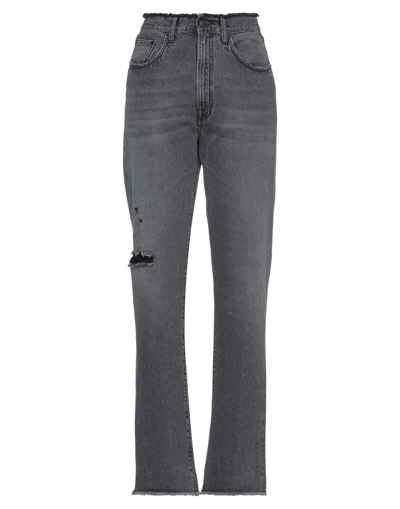 People (+)  Woman Jeans Grey Size 29 Cotton In Grey