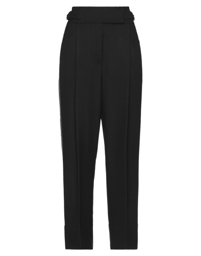 Shop True Royal Woman Pants Black Size 6 Polyester, Virgin Wool, Elastane