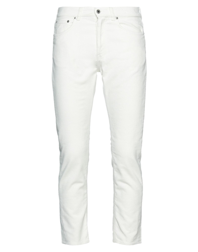 Shop Mauro Grifoni Grifoni Man Pants White Size 35 Cotton, Elastane