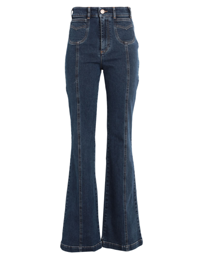 Shop See By Chloé Woman Jeans Blue Size 26 Cotton, Elastane