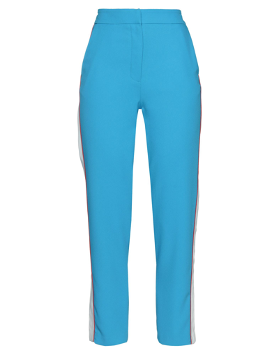 Shop Dimora Woman Pants Azure Size 4 Polyester In Blue