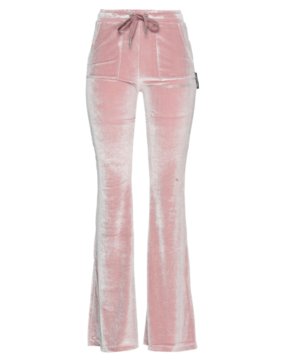 Shop Marco Bologna Woman Pants Pastel Pink Size L Cotton