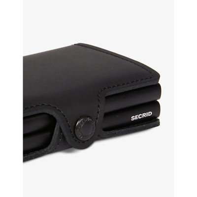 Shop Secrid Black Twinwallet Leather And Metal Cardholder