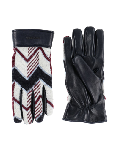 Shop Giorgio Armani Man Gloves White Size Xl Cashmere, Silk, Wool, Lambskin
