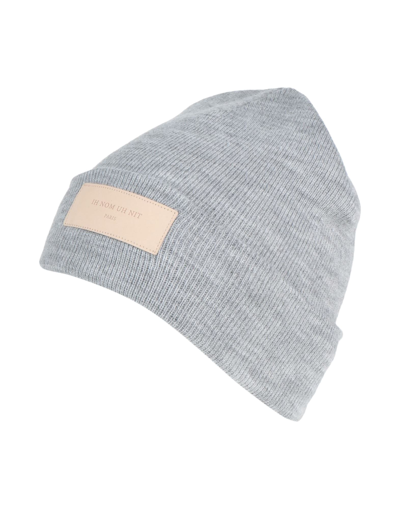 Shop Ih Nom Uh Nit Hats In Light Grey