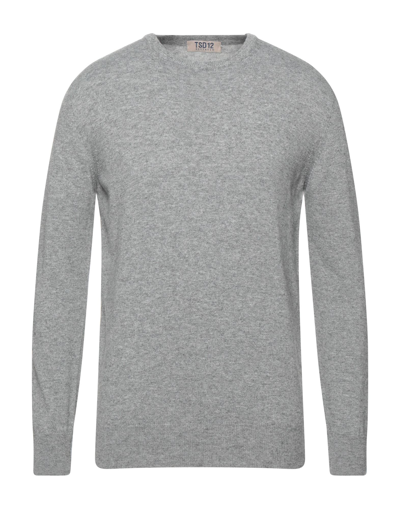 Tsd12 Man Sweater Grey Size 3xl Merino Wool, Viscose, Polyamide, Cashmere In Grey