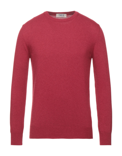 Shop Tsd12 Man Sweater Brick Red Size 3xl Merino Wool, Viscose, Polyamide, Cashmere