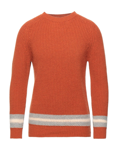 Shop Grey Daniele Alessandrini Man Sweater Orange Size 36 Wool, Polyamide