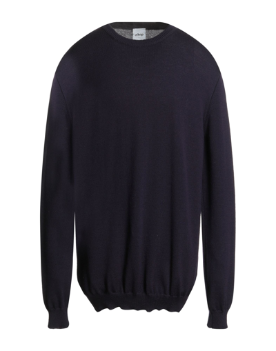 Shop Akep Man Sweater Purple Size 38 Merino Wool