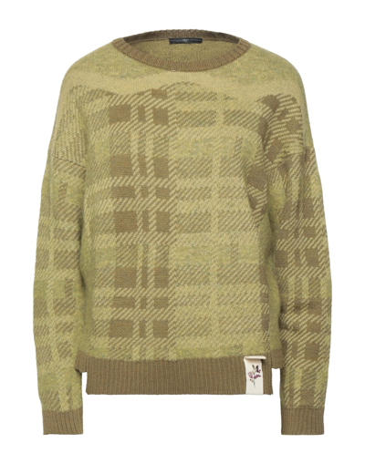 Shop High Woman Sweater Acid Green Size L Wool, Acrylic, Alpaca Wool, Nylon, Elastane