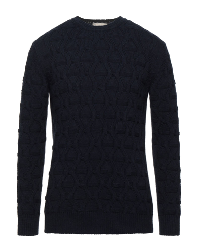 Shop Cashmere Company Man Sweater Midnight Blue Size 40 Wool, Alpaca Wool