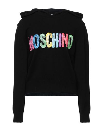 Moschino Sweaters In Black