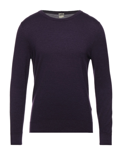 Shop Massimo Alba Man Sweater Dark Purple Size M Cashmere