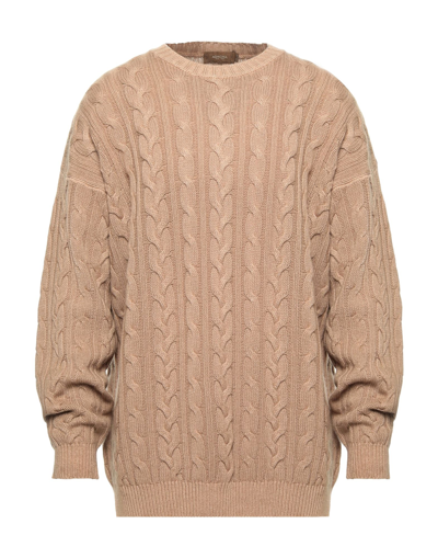 Shop Agnona Sweaters In Camel