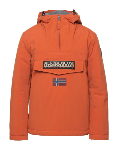 Shop Napapijri Jackets In Orange