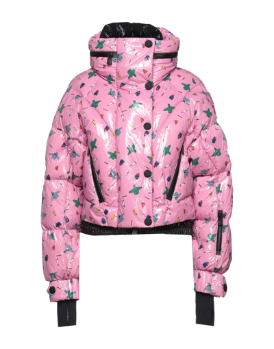 Shop Moncler 3  Grenoble Woman Down Jacket Pink Size 2 Polyamide, Elastane