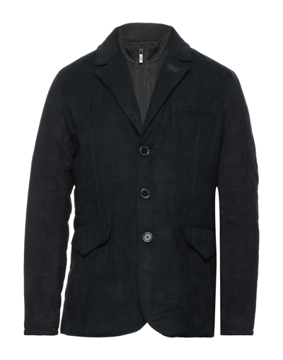 Shop Cc Collection Corneliani Man Jacket Midnight Blue Size 50 Polyester, Viscose