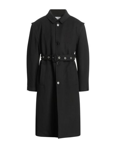 Shop Martin Asbjørn Man Coat Black Size 32 Wool, Polyester