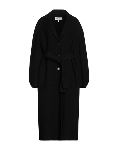 Shop Loewe Coats In Black