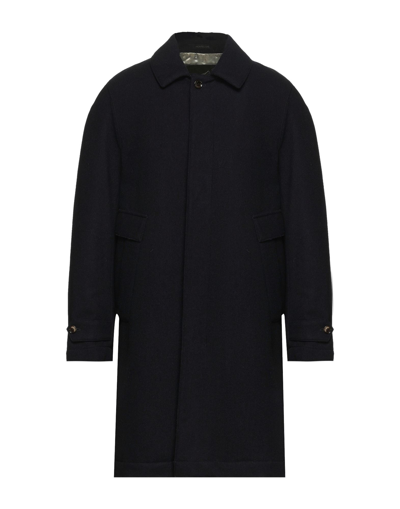 Shop Montecore Coats In Dark Blue