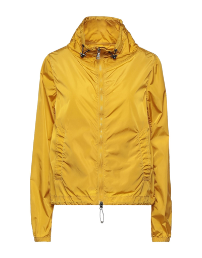 Shop Adhoc Woman Jacket Ocher Size Xl Polyamide In Yellow