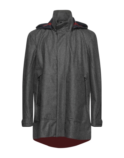 Shop Esemplare Man Jacket Lead Size Xxl Virgin Wool, Polyurethane, Nylon In Grey