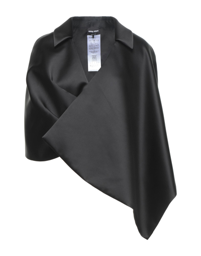 Shop Giorgio Armani Woman Cape Black Size 6 Polyester