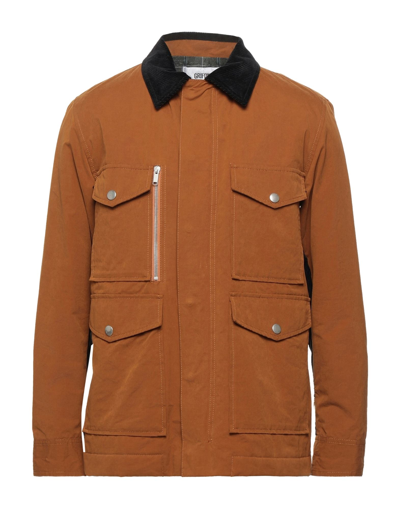 Shop Mauro Grifoni Jackets In Camel