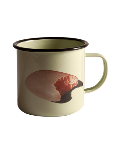 Shop Seletti Wears Toiletpaper Mugs And Small Cups In Acid Green