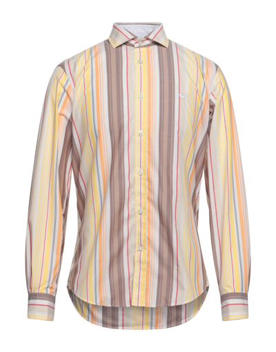 Shop Harmont & Blaine Man Shirt Beige Size Xxl Cotton
