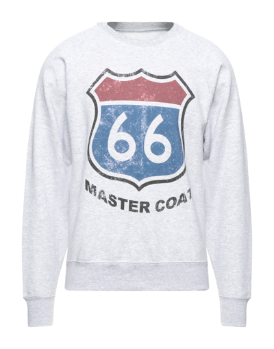Shop Master Coat Man Sweatshirt Light Grey Size Xl Cotton, Polyester