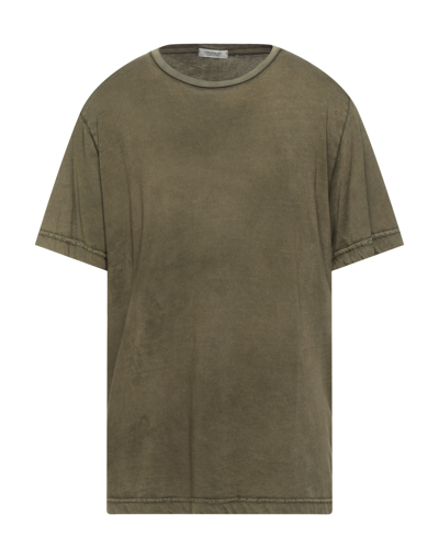 Shop Crossley Man T-shirt Military Green Size S Cotton