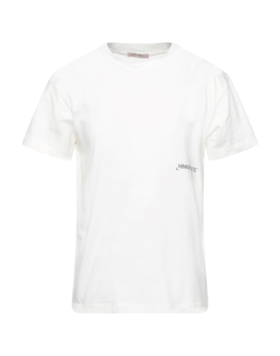 Shop Hinnominate T-shirts In Ivory