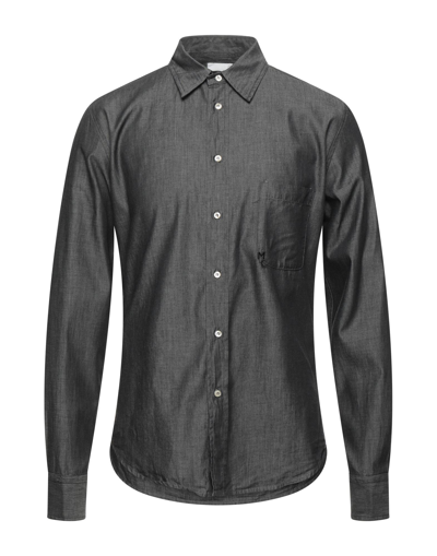 Shop Master Coat Man Shirt Black Size 16 Cotton