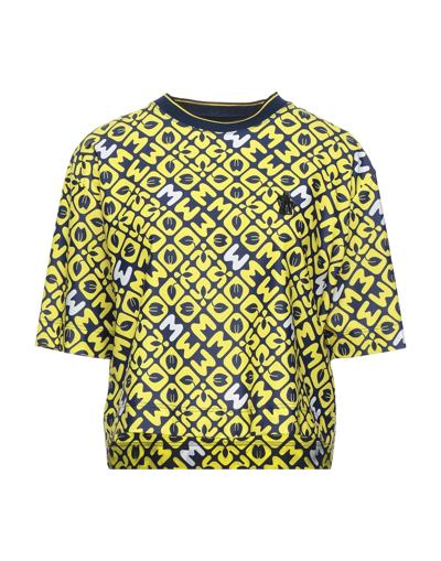 Shop Moncler T-shirts In Yellow