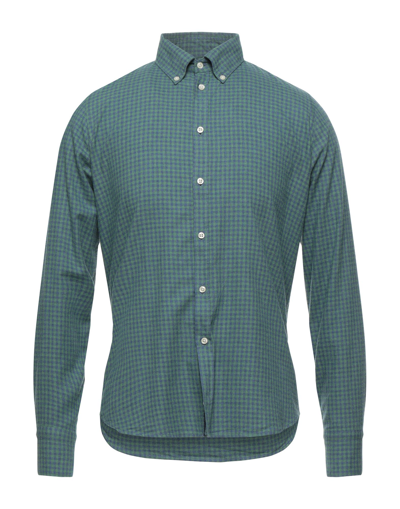 Shop Gmf 965 Man Shirt Green Size 15 Cotton