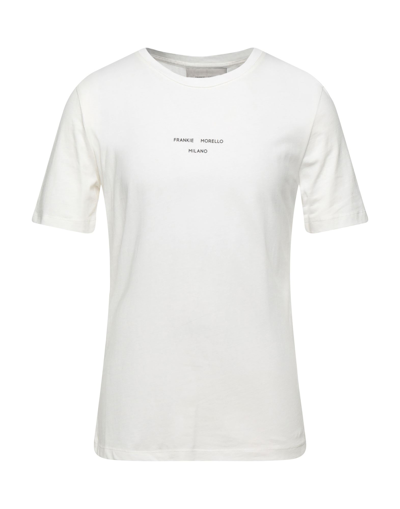 Shop Frankie Morello Man T-shirt White Size M Cotton